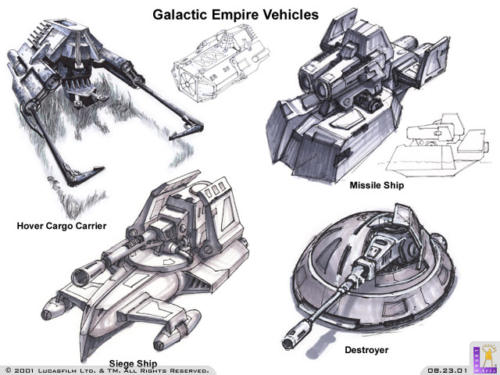 galactic empire vehicles